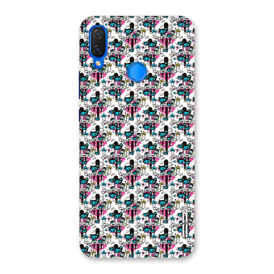 Blue Pink Pattern Back Case for Huawei Nova 3i