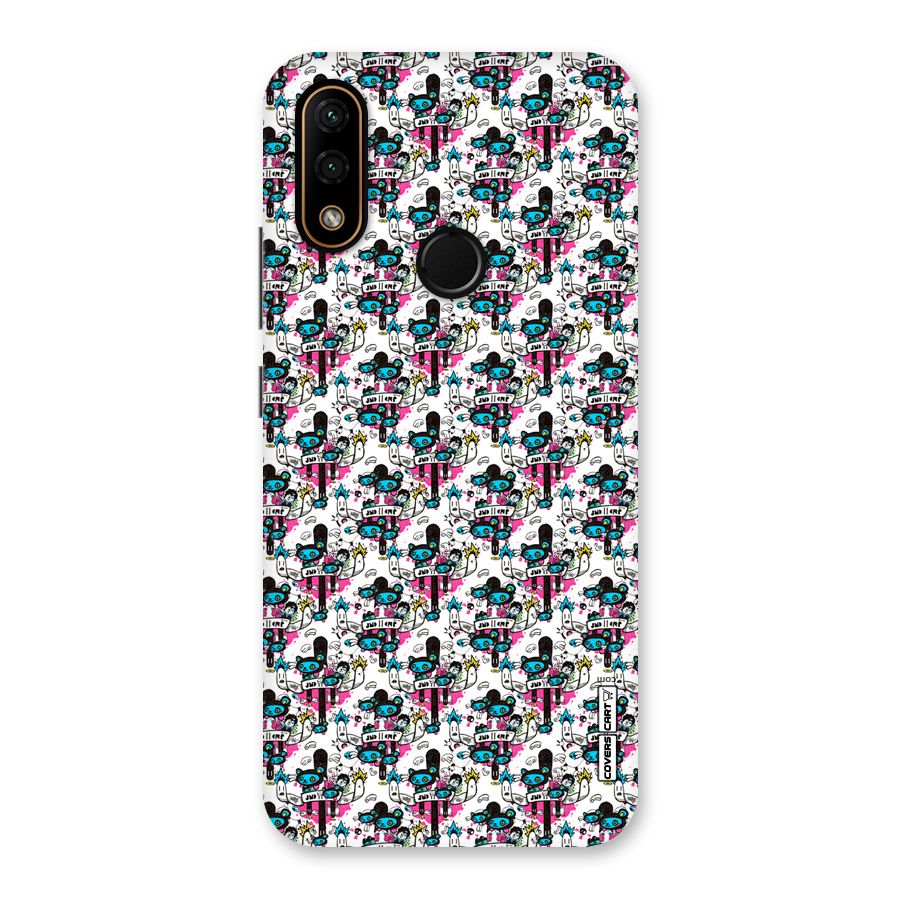 Blue Pink Pattern Back Case for Lenovo A6 Note