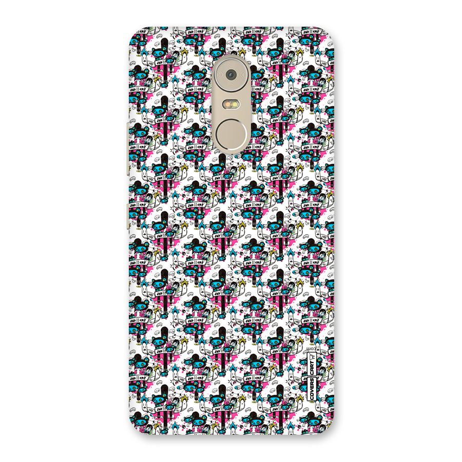 Blue Pink Pattern Back Case for Lenovo K6 Note