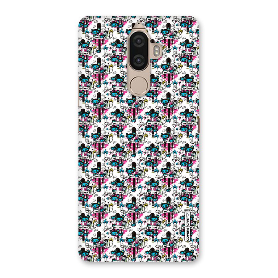 Blue Pink Pattern Back Case for Lenovo K8 Note