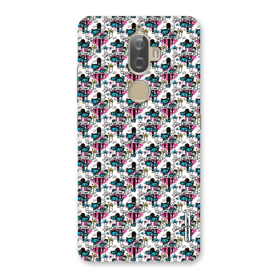 Blue Pink Pattern Back Case for Lenovo K8 Plus