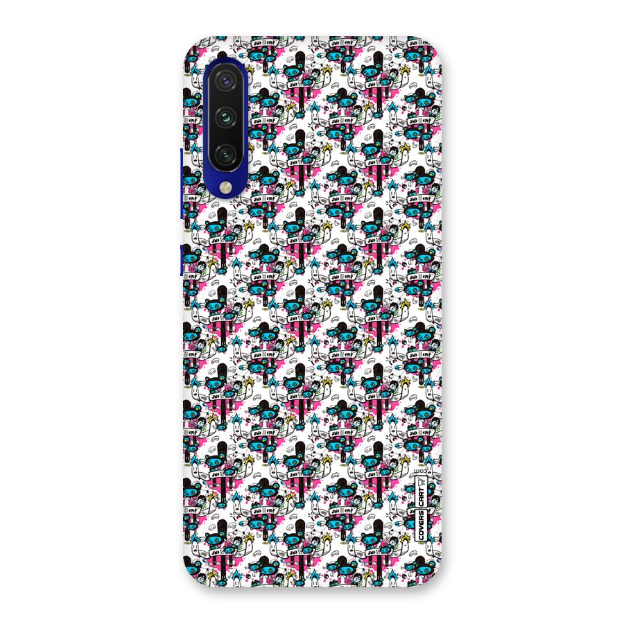 Blue Pink Pattern Back Case for Mi A3