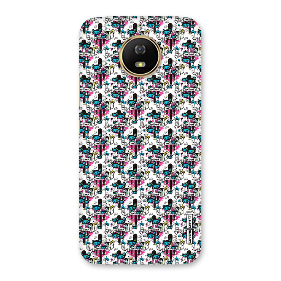 Blue Pink Pattern Back Case for Moto G5s