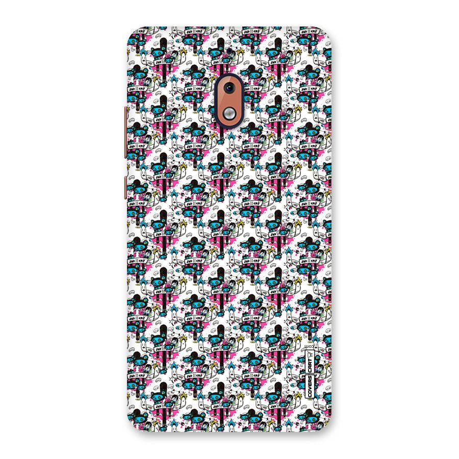 Blue Pink Pattern Back Case for Nokia 2.1