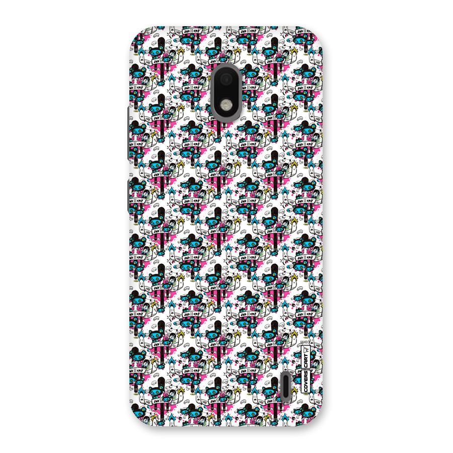 Blue Pink Pattern Back Case for Nokia 2.2