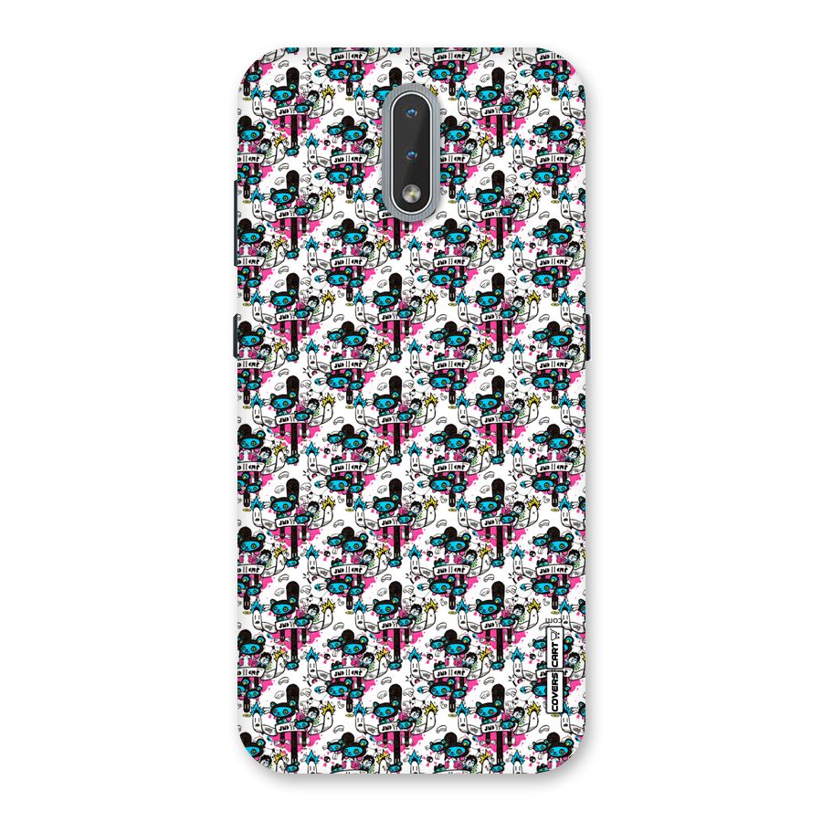 Blue Pink Pattern Back Case for Nokia 2.3
