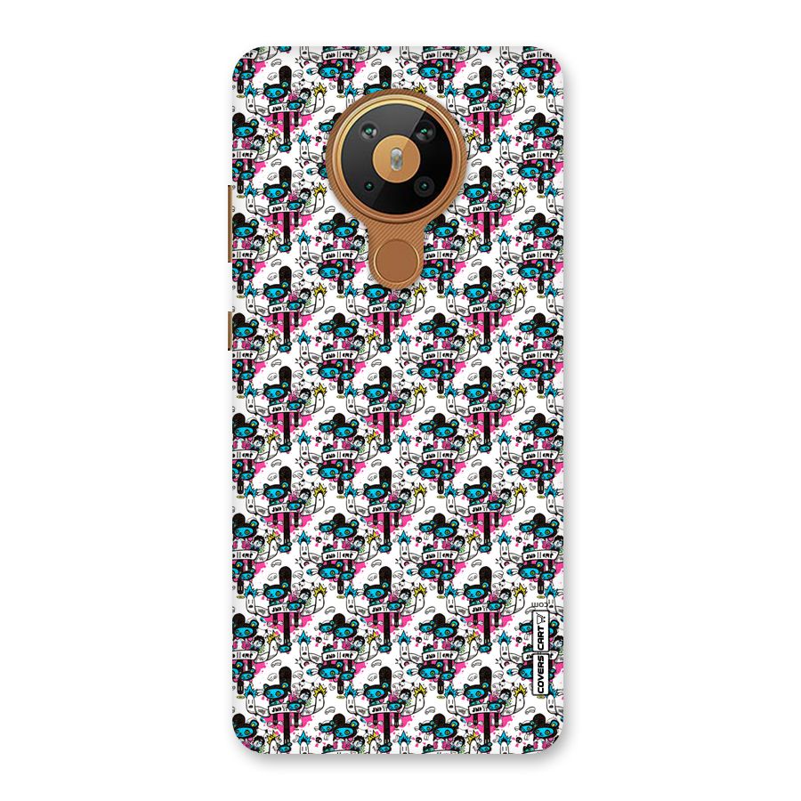 Blue Pink Pattern Back Case for Nokia 5.3