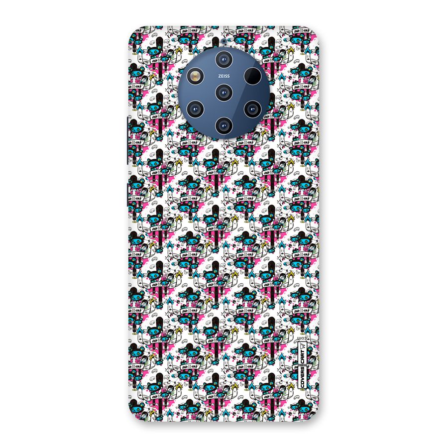 Blue Pink Pattern Back Case for Nokia 9 PureView