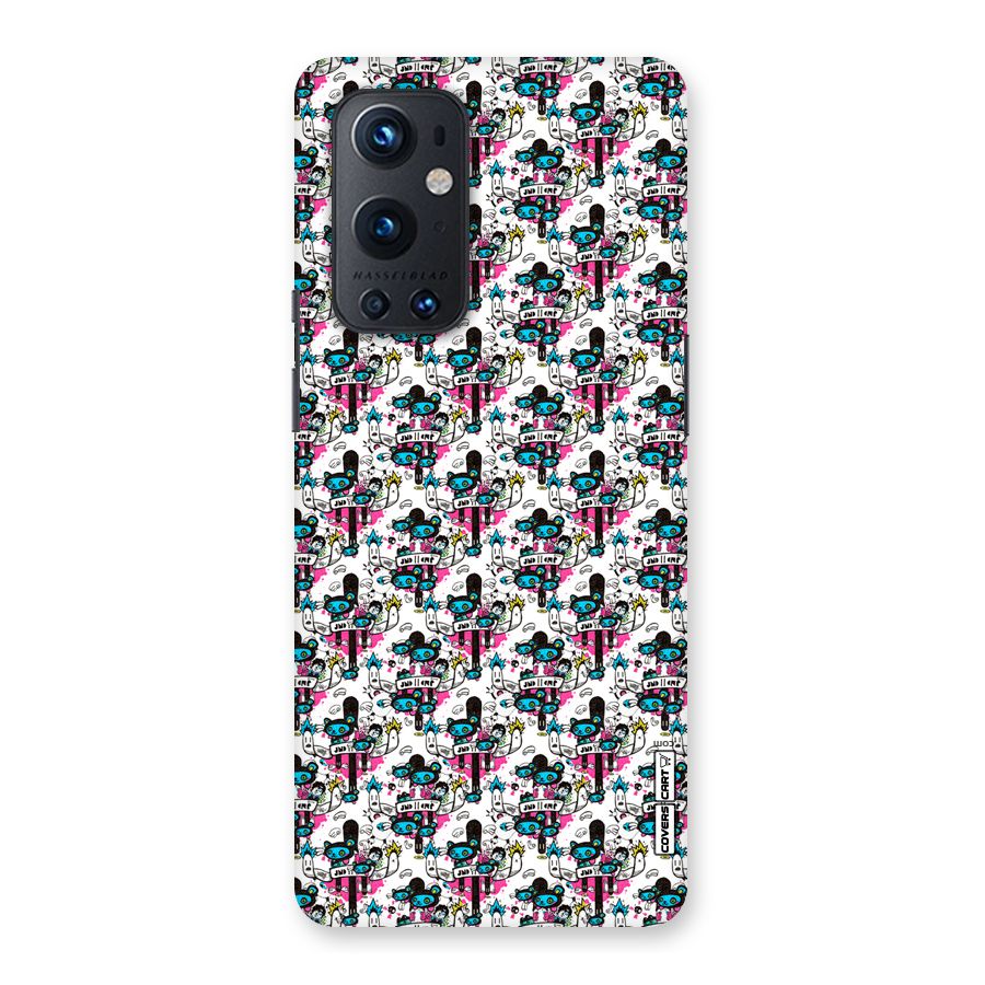 Blue Pink Pattern Back Case for OnePlus 9 Pro
