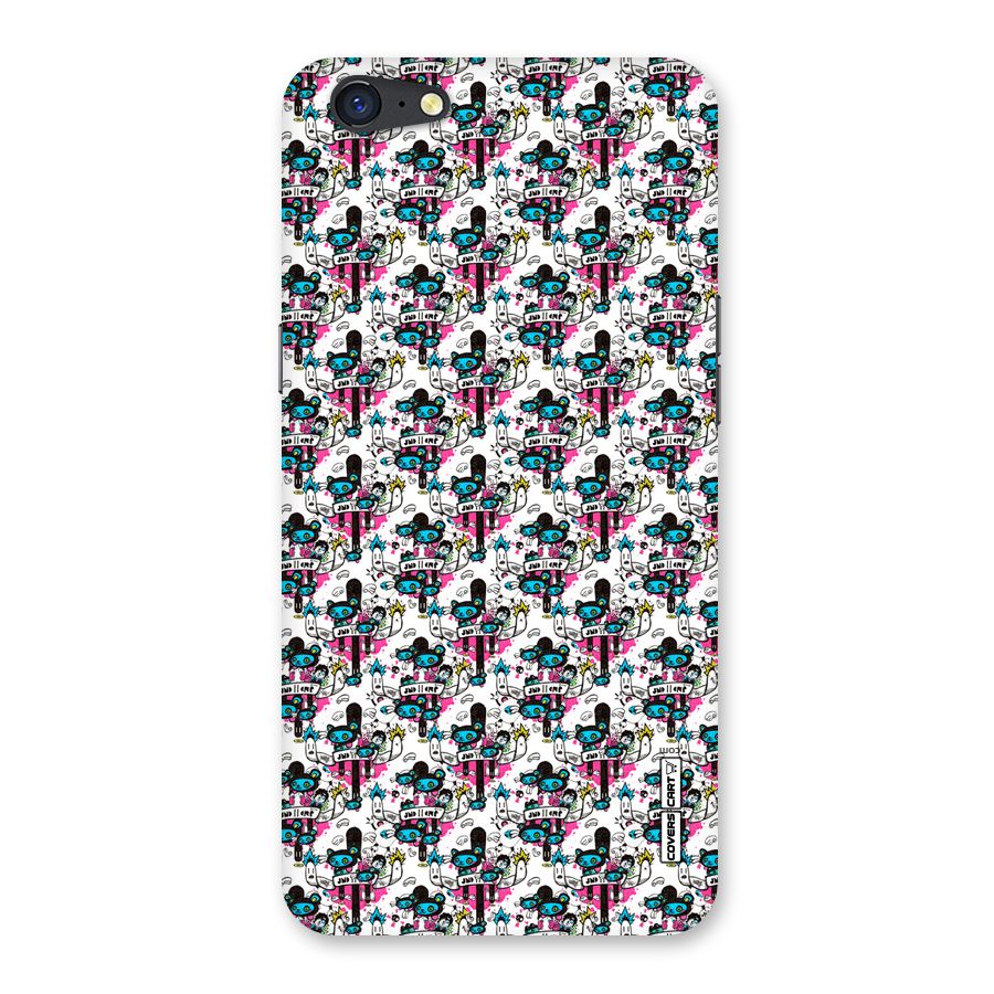 Blue Pink Pattern Back Case for Oppo A71