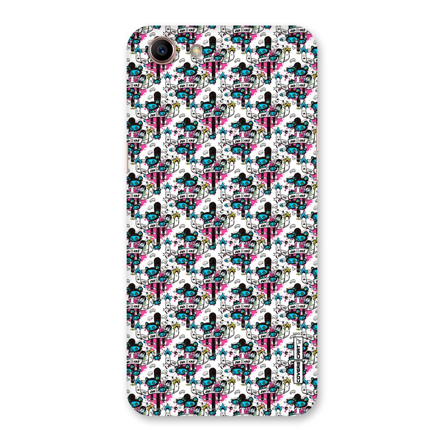 Blue Pink Pattern Back Case for Oppo A83 (2018)