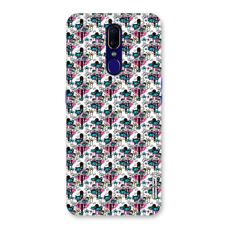 Blue Pink Pattern Back Case for Oppo A9