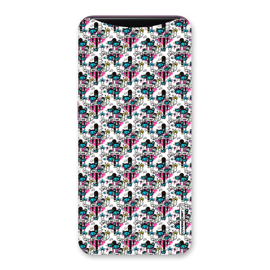 Blue Pink Pattern Back Case for Oppo Find X