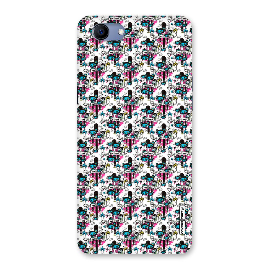 Blue Pink Pattern Back Case for Oppo Realme 1