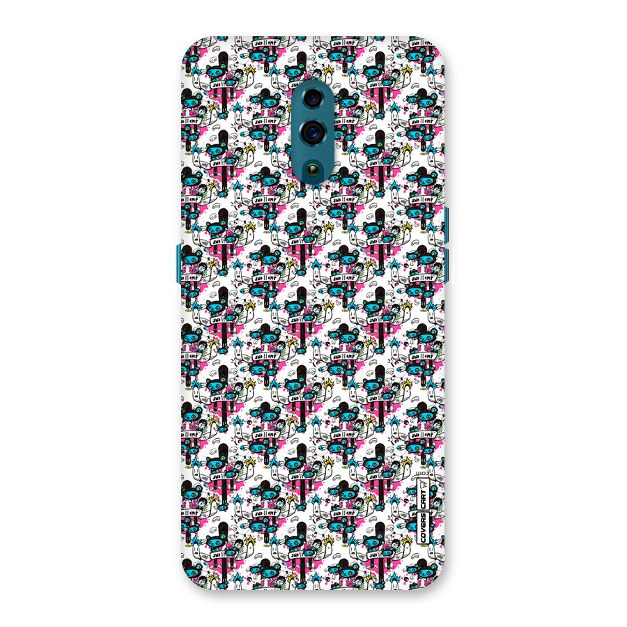 Blue Pink Pattern Back Case for Oppo Reno