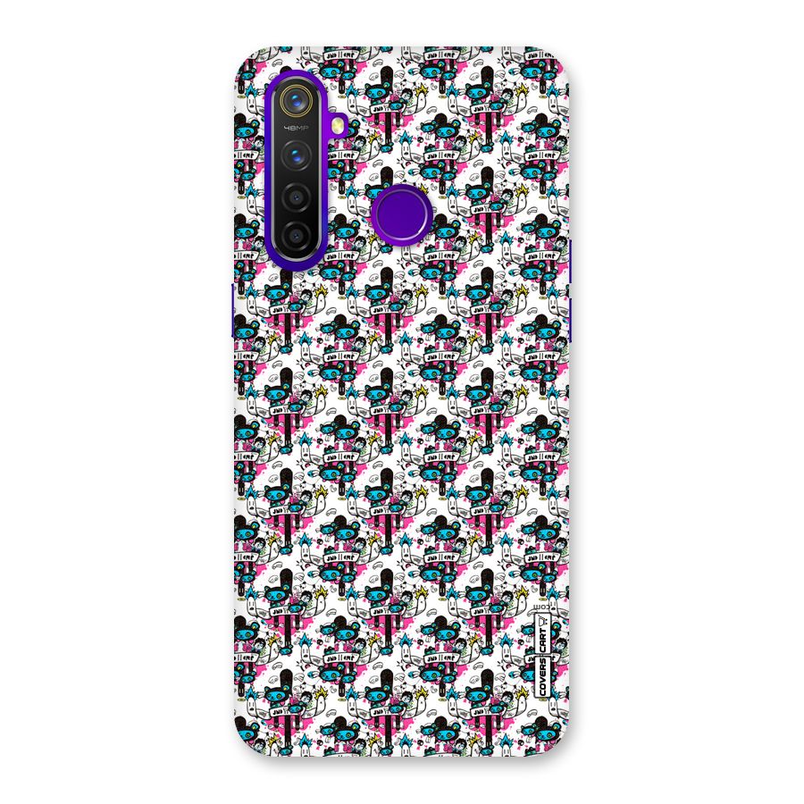 Blue Pink Pattern Back Case for Realme 5 Pro
