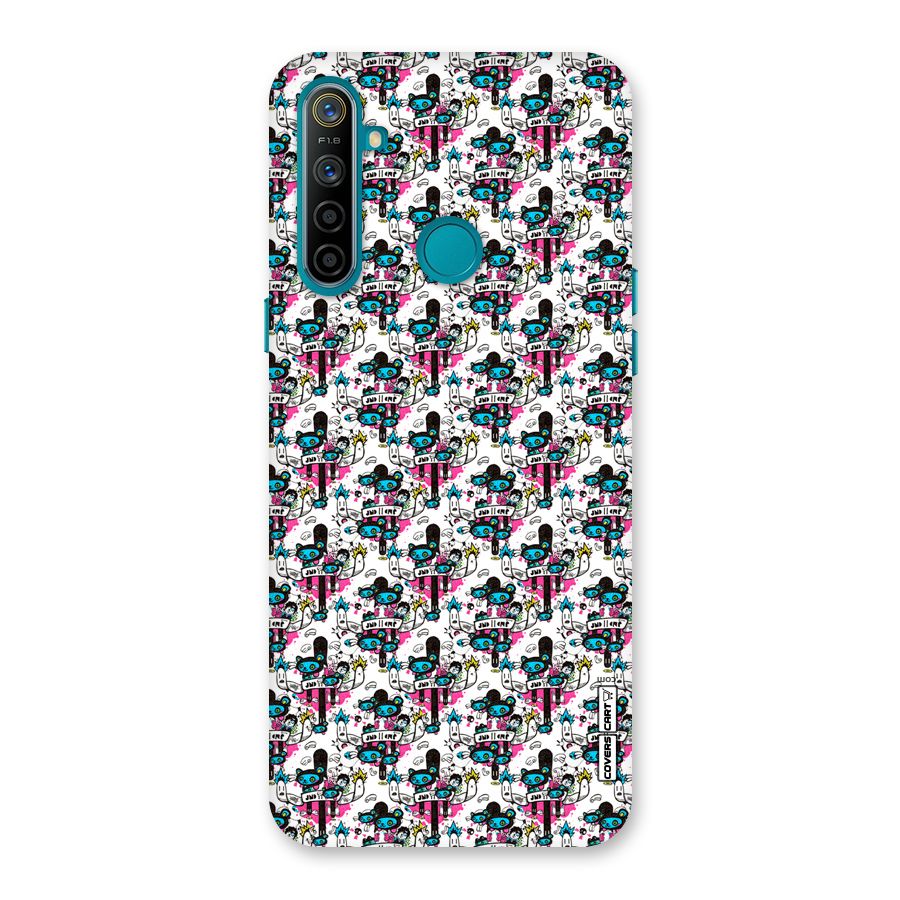 Blue Pink Pattern Back Case for Realme 5i