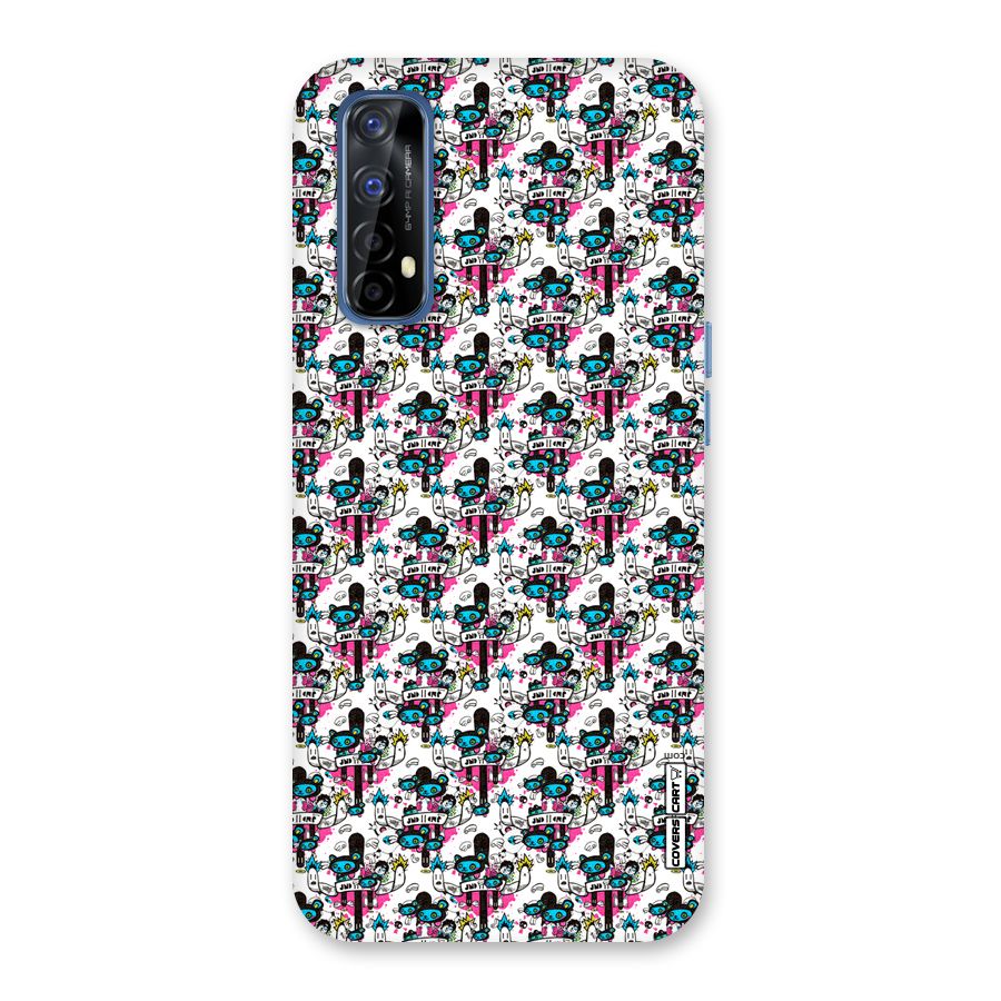 Blue Pink Pattern Back Case for Realme 7