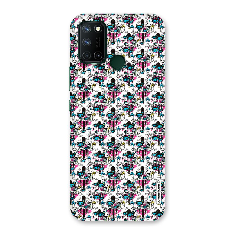 Blue Pink Pattern Back Case for Realme 7i