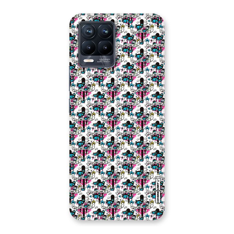 Blue Pink Pattern Back Case for Realme 8 Pro