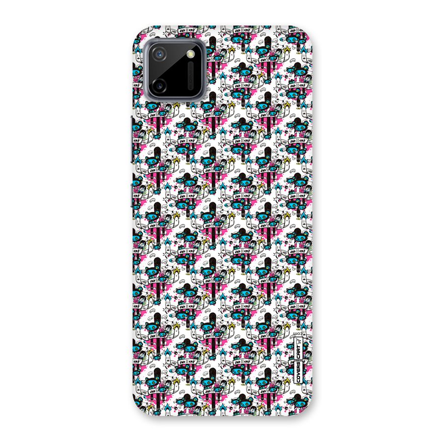Blue Pink Pattern Back Case for Realme C11