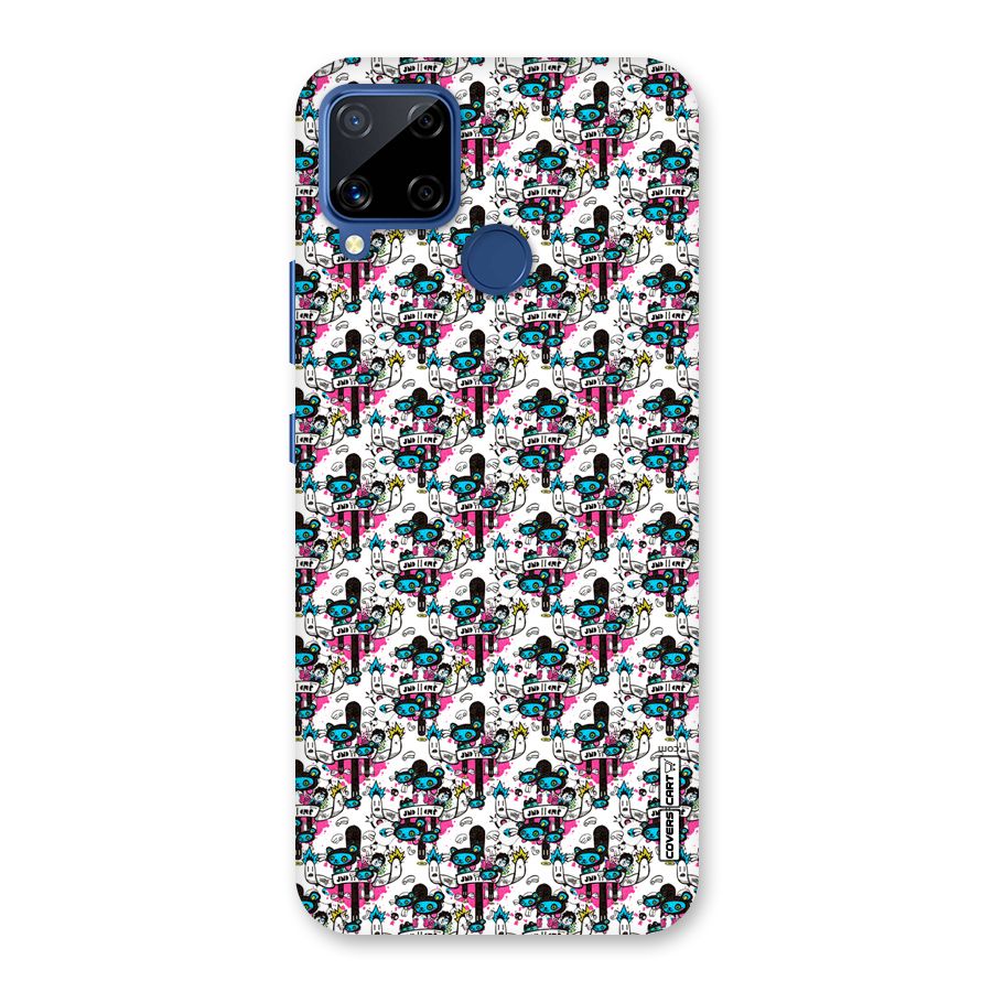 Blue Pink Pattern Back Case for Realme C12