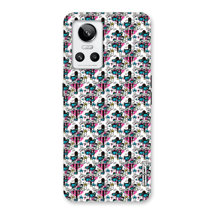 Blue Pink Pattern Back Case for Realme GT Neo 3