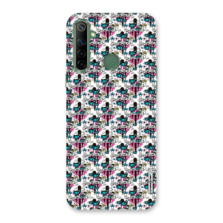 Blue Pink Pattern Back Case for Realme Narzo 10