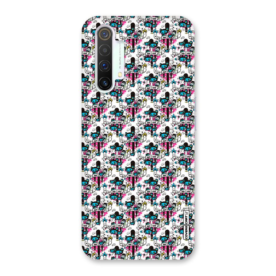 Blue Pink Pattern Back Case for Realme X3