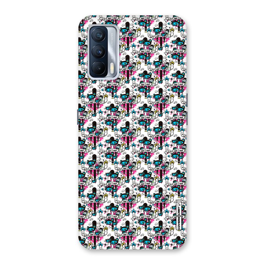 Blue Pink Pattern Back Case for Realme X7