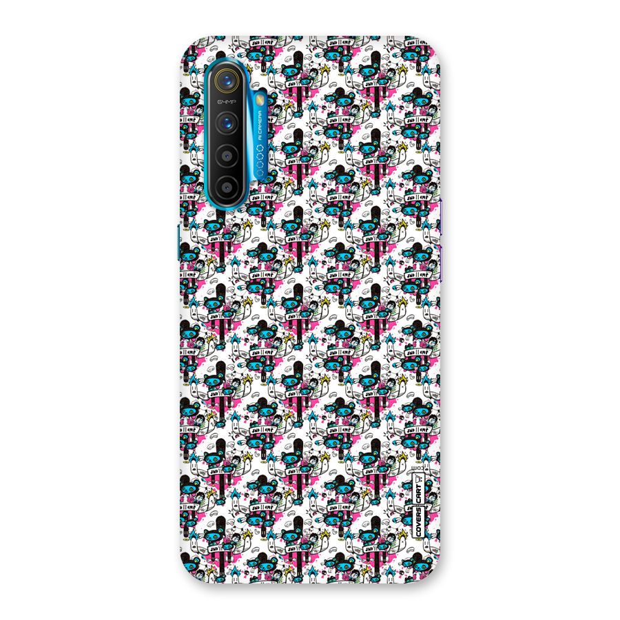 Blue Pink Pattern Back Case for Realme XT