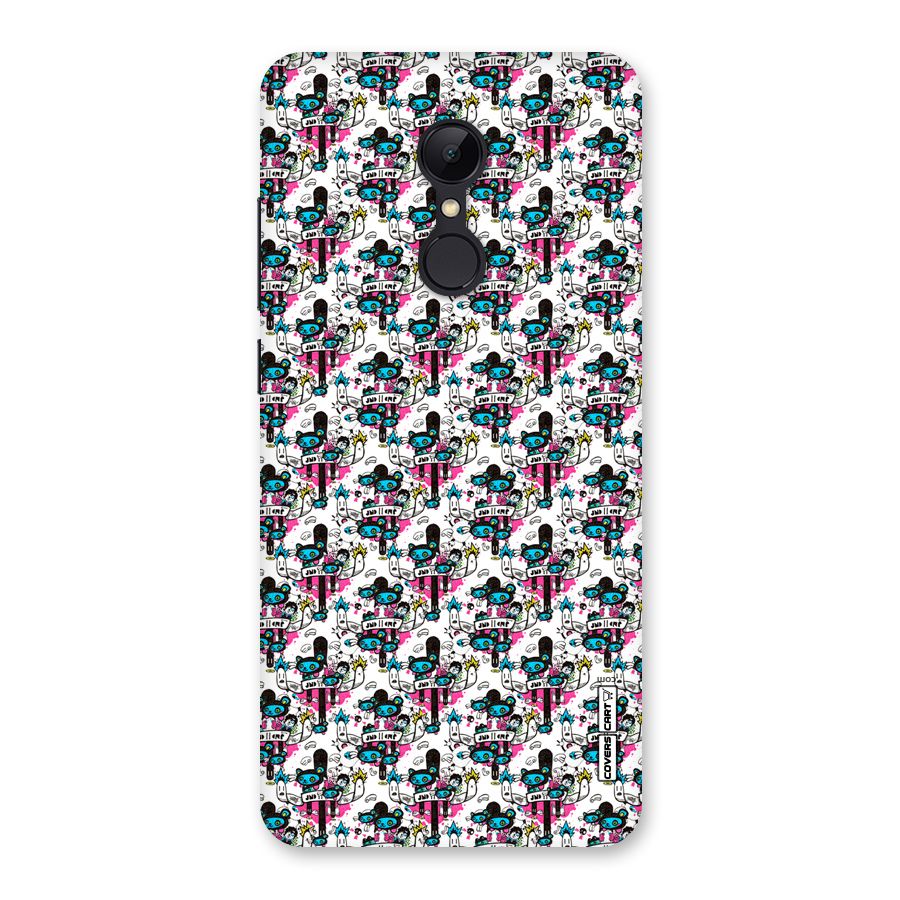 Blue Pink Pattern Back Case for Redmi 5