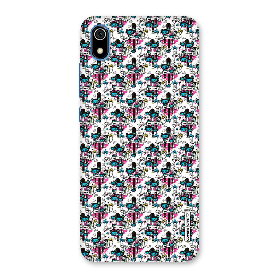 Blue Pink Pattern Back Case for Redmi 7A