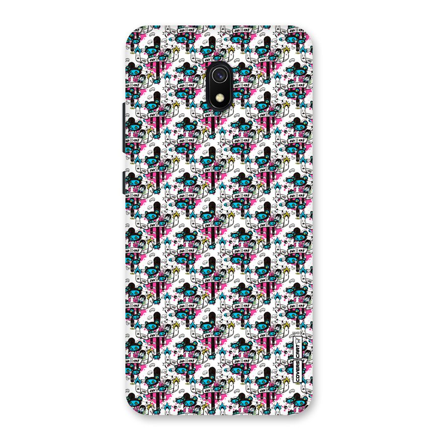 Blue Pink Pattern Back Case for Redmi 8A