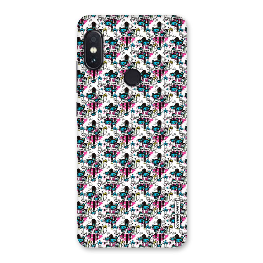 Blue Pink Pattern Back Case for Redmi Note 5 Pro