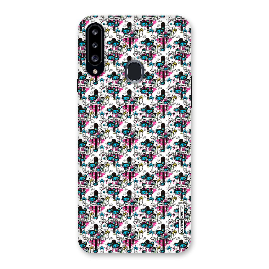 Blue Pink Pattern Back Case for Samsung Galaxy A20s