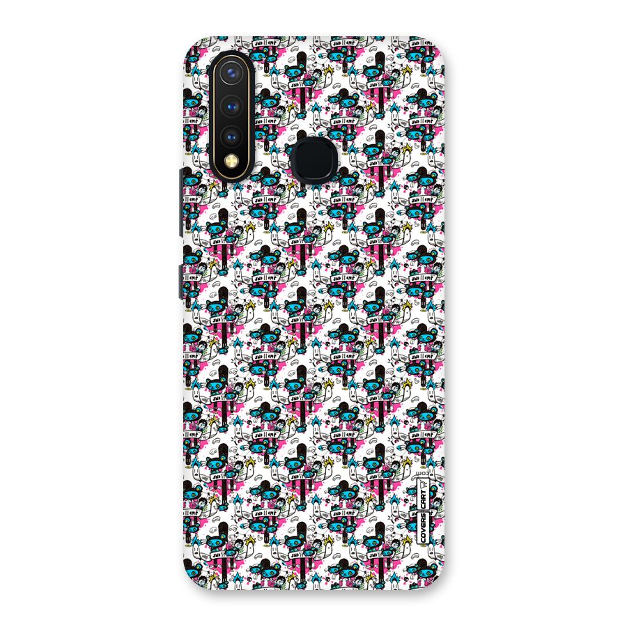 Blue Pink Pattern Back Case for Vivo U20