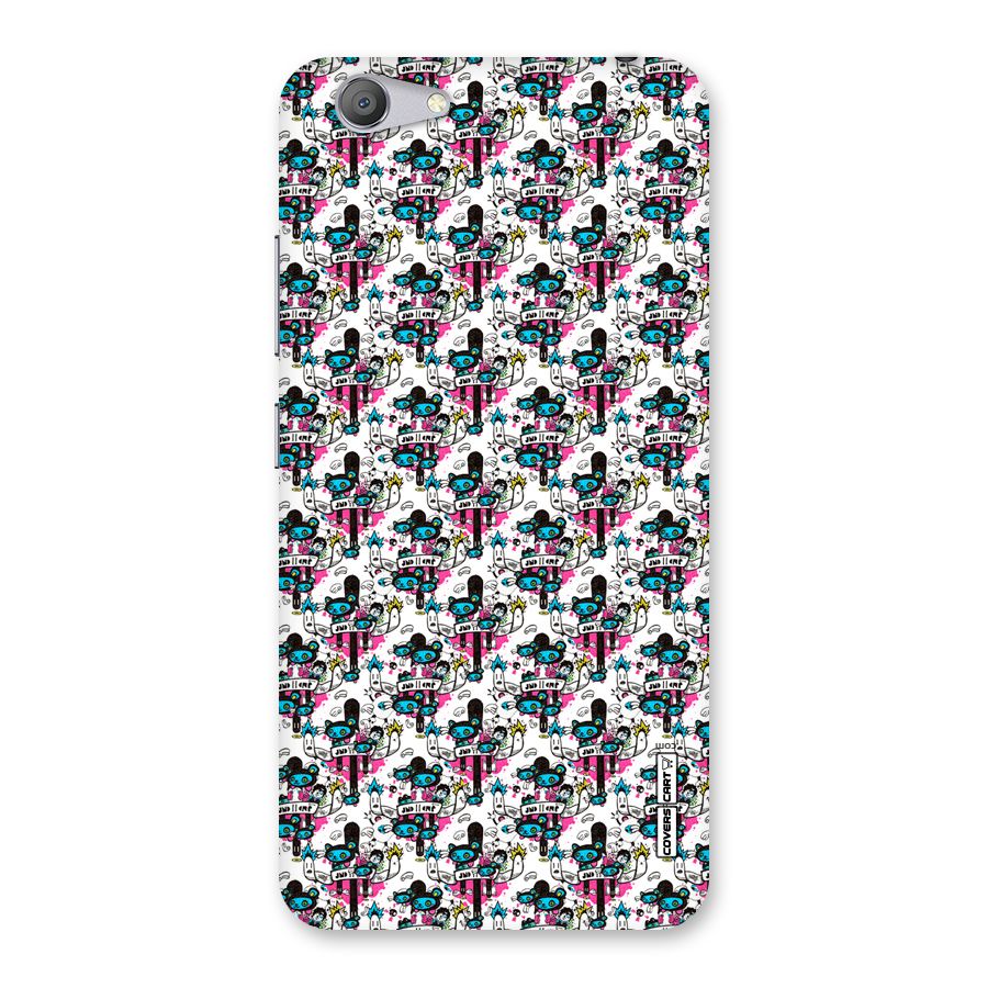 Blue Pink Pattern Back Case for Vivo Y53