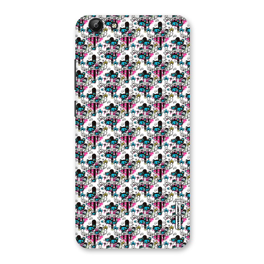 Blue Pink Pattern Back Case for Vivo Y69