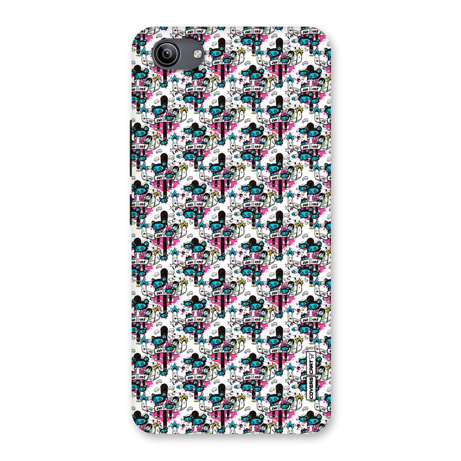 Blue Pink Pattern Back Case for Vivo Y81i