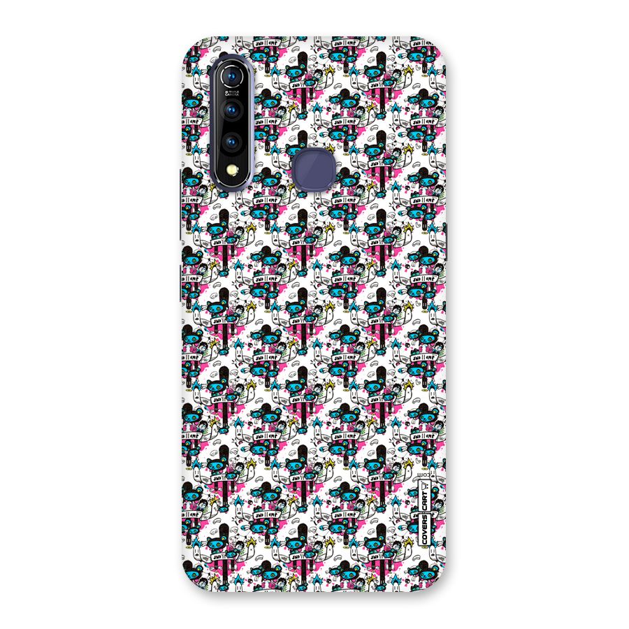 Blue Pink Pattern Back Case for Vivo Z1 Pro
