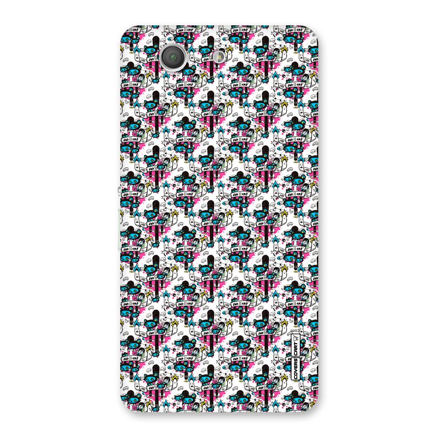 Blue Pink Pattern Back Case for Xperia Z3 Compact