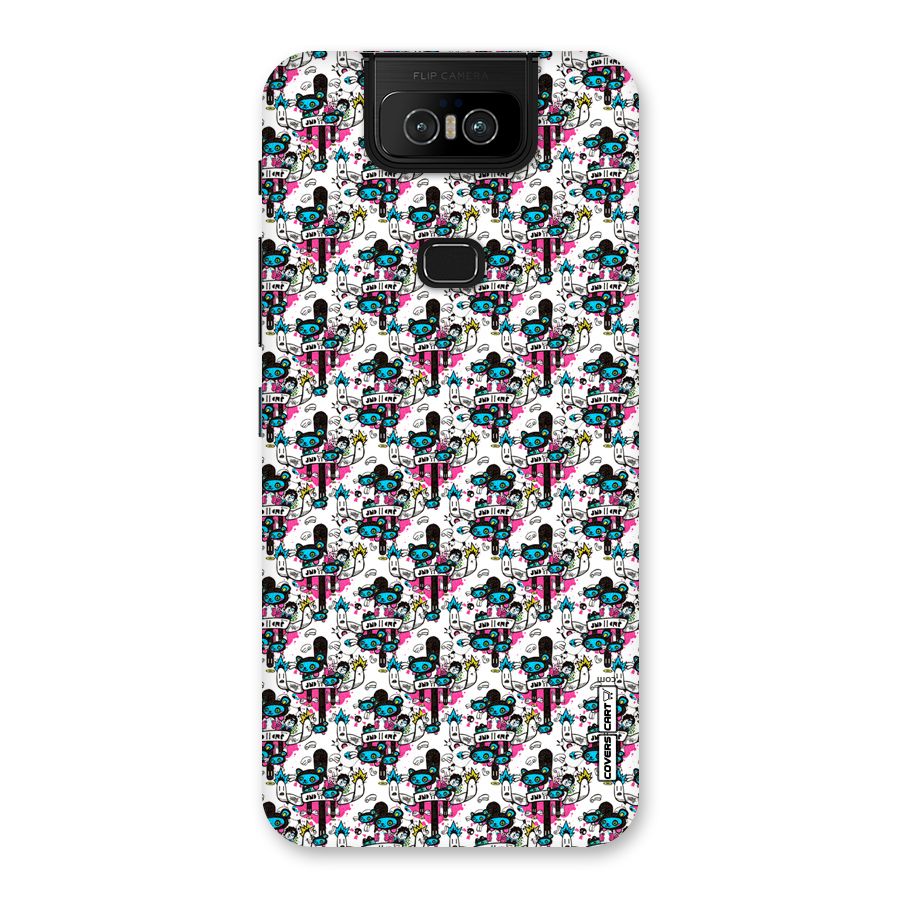 Blue Pink Pattern Back Case for Zenfone 6z
