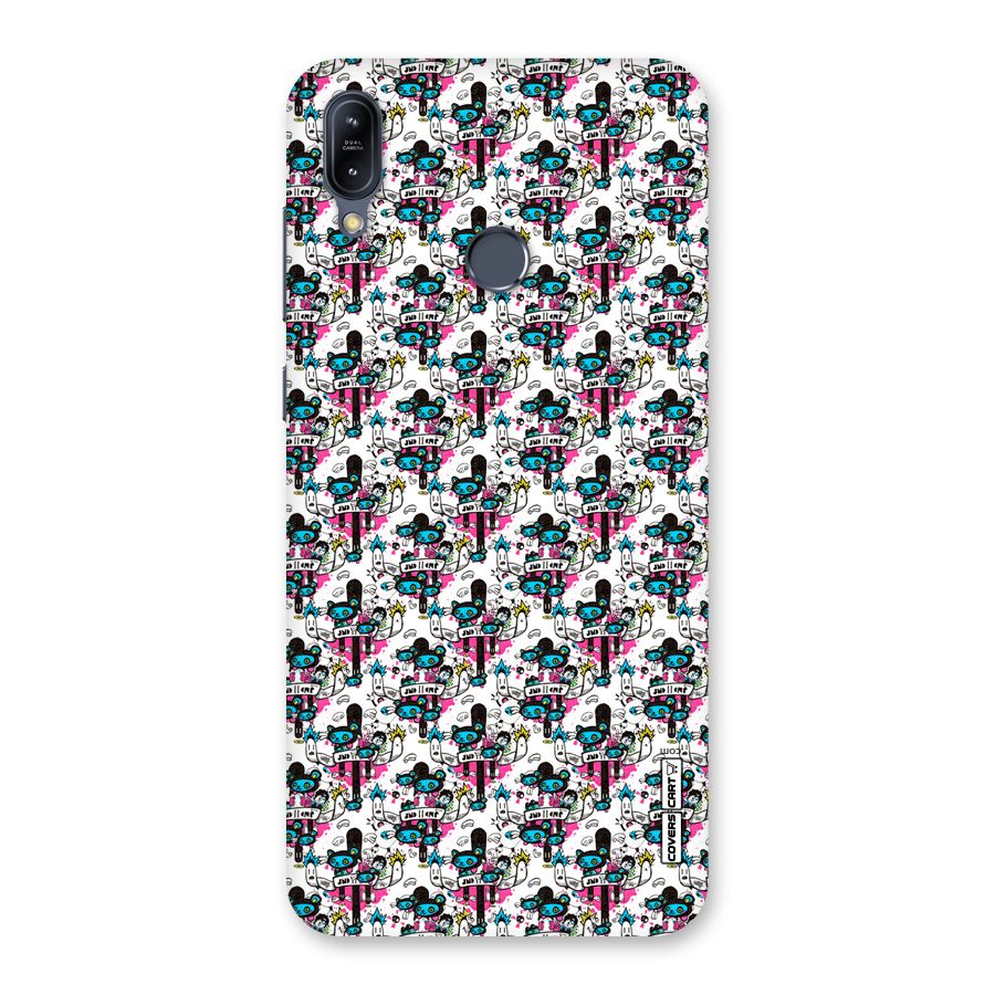 Blue Pink Pattern Back Case for Zenfone Max M2