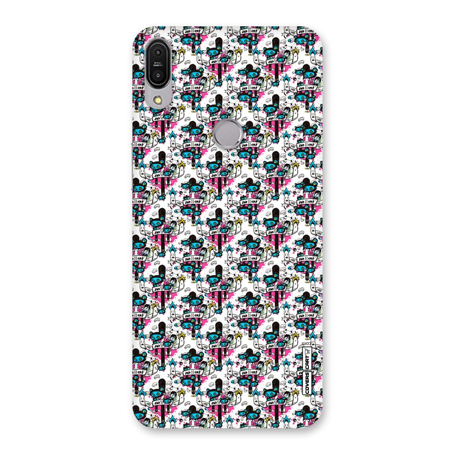 Blue Pink Pattern Back Case for Zenfone Max Pro M1