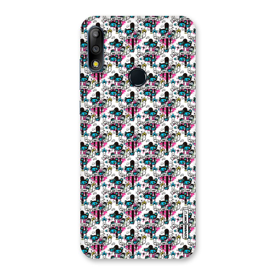 Blue Pink Pattern Back Case for Zenfone Max Pro M2