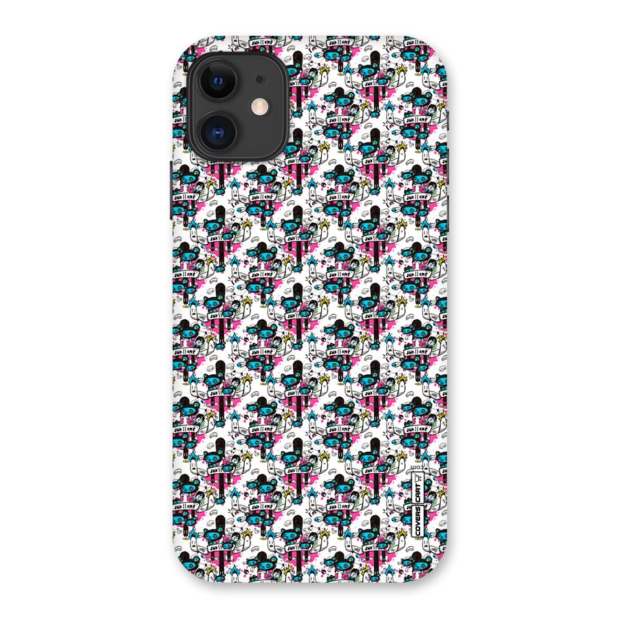 Blue Pink Pattern Back Case for iPhone 11