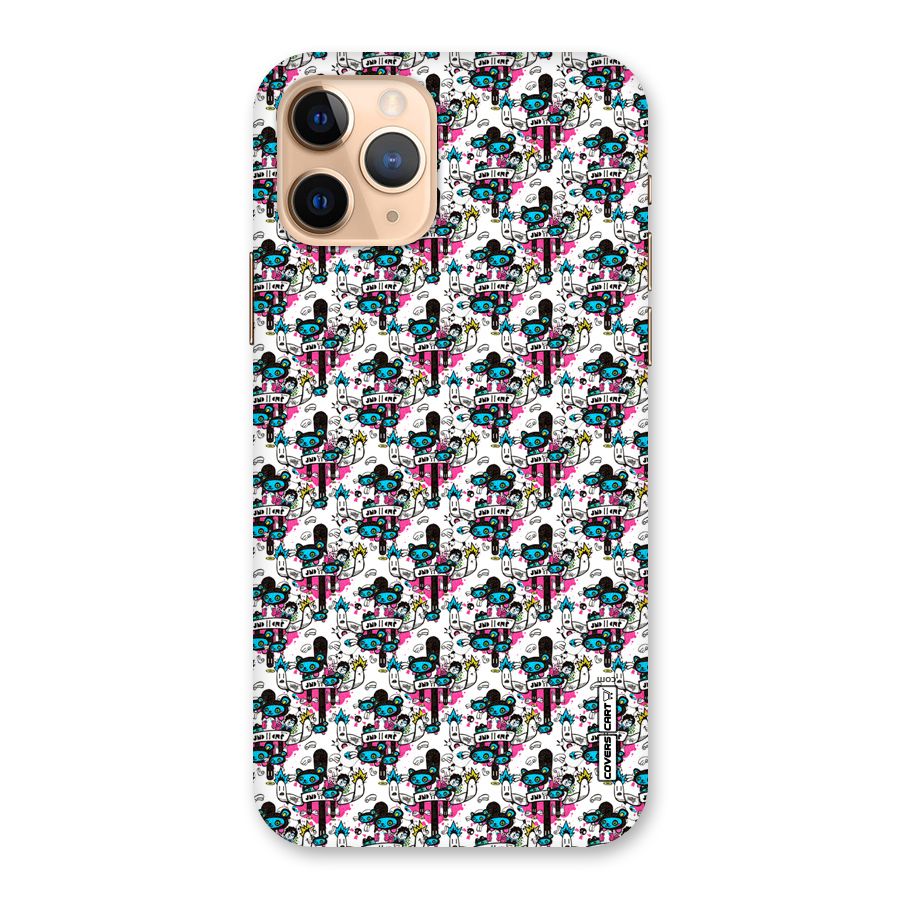 Blue Pink Pattern Back Case for iPhone 11 Pro