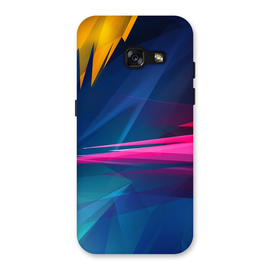 Blue Red Abstract Back Case for Galaxy A3 (2017)