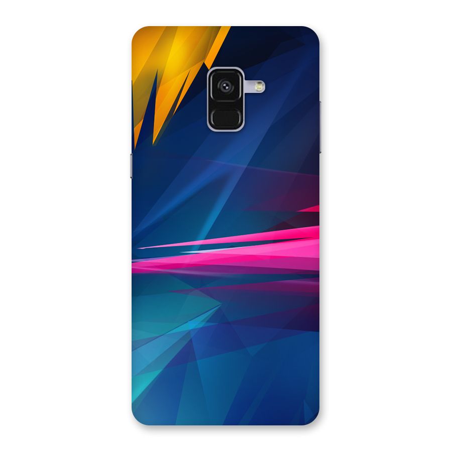 Blue Red Abstract Back Case for Galaxy A8 Plus